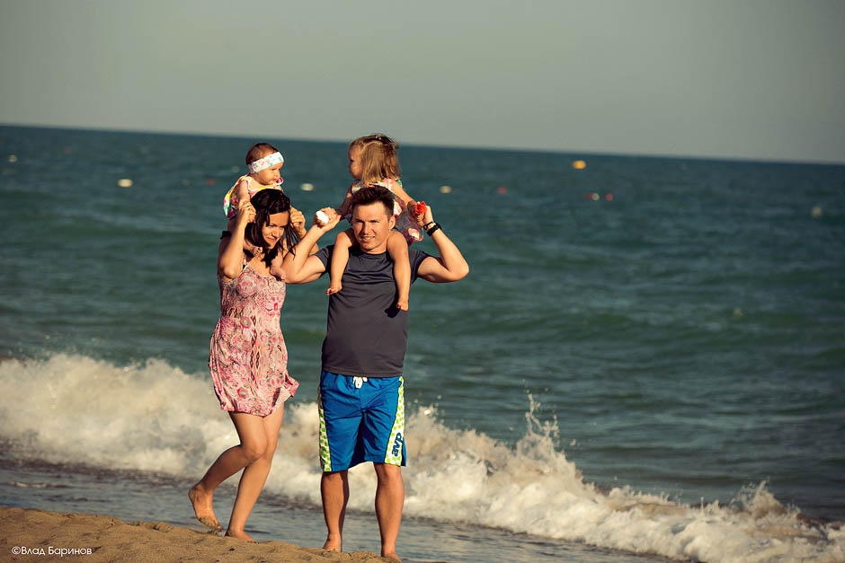 Семейная фотосессия на море